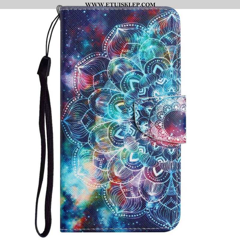 Etui Folio do Poco X4 Pro 5G z Łańcuch Paskowata Mandala